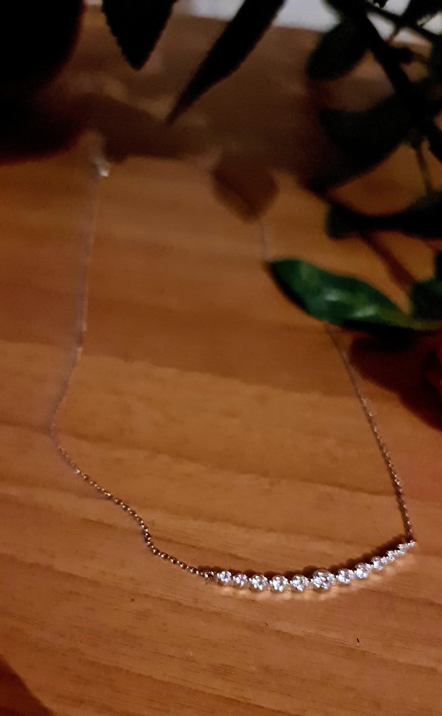 Collana in argento sterling S925 con moissanite, leggera, 1.1 carati, colore D MODELLO MARYAM