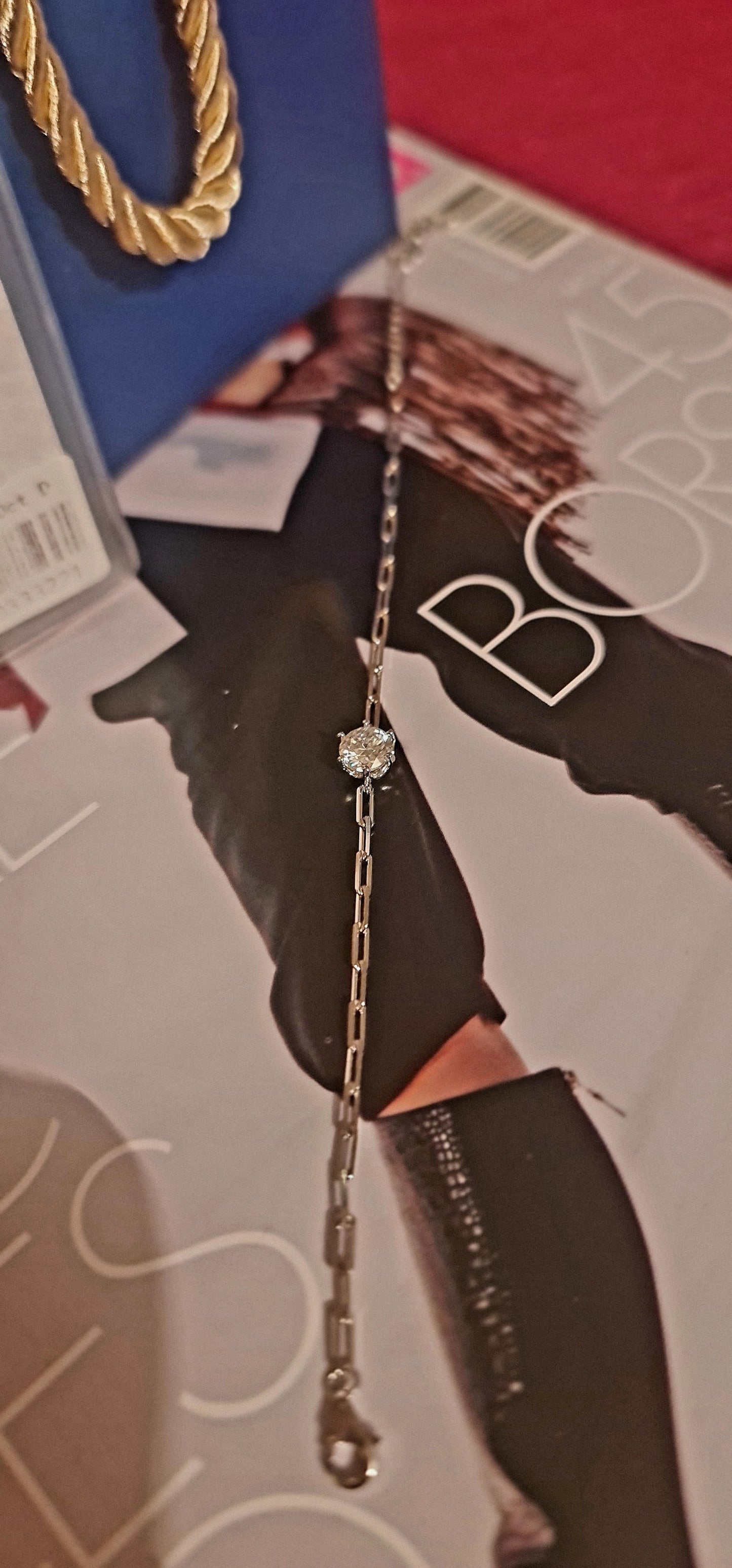 Bracciale da donna in argento Sterling S925 con moissanite da 1 carato e colore D MODELLO JEANNE