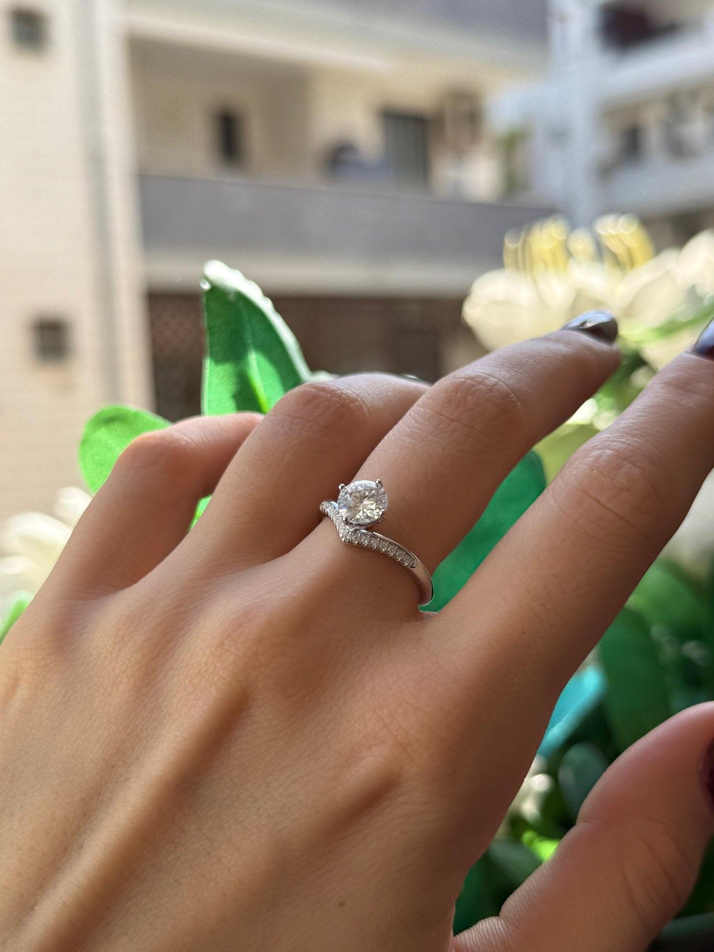 Anello in argento sterling 925 con corona da principessa e moissanite da 1 carato autoregolabile consegna immediata FANTASTICO