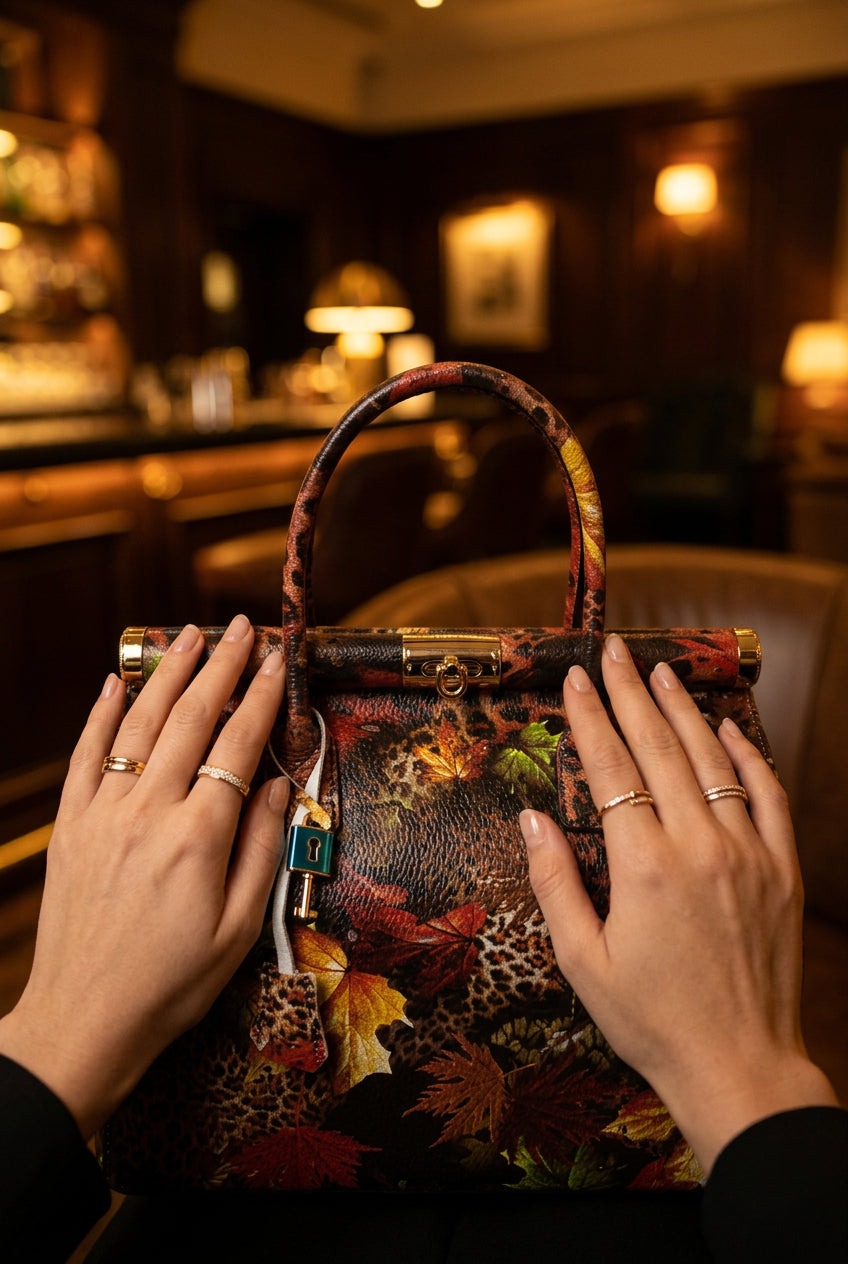MAHENA "Incanto" - Borsa a Mano in Pelle Italiana EDIZIONE LIMITATA