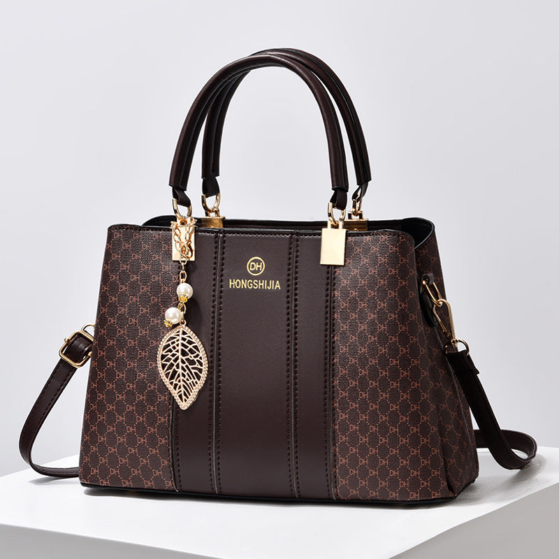 Borsa a tracolla da donna elegante, versatile e di grande capacità, con colori a contrasto
