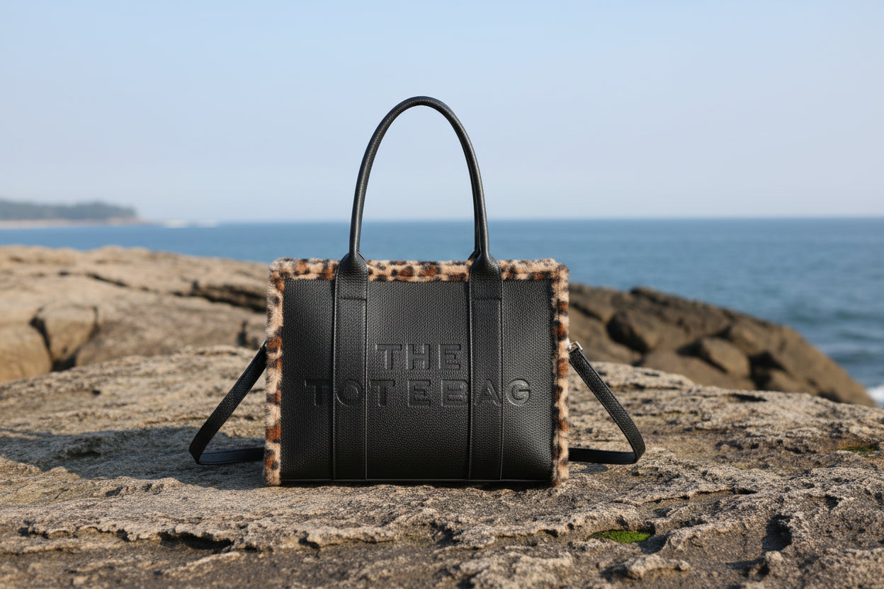 Borsa similpelle granulata modello felina