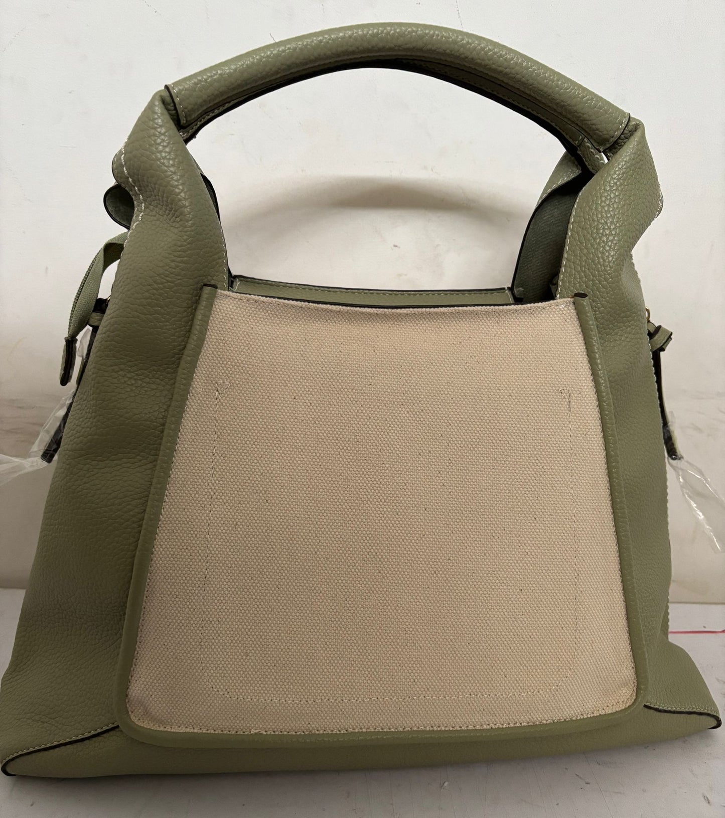 Mahena NORA shopper bag with shoulder and crossbody strap, with decorative closure