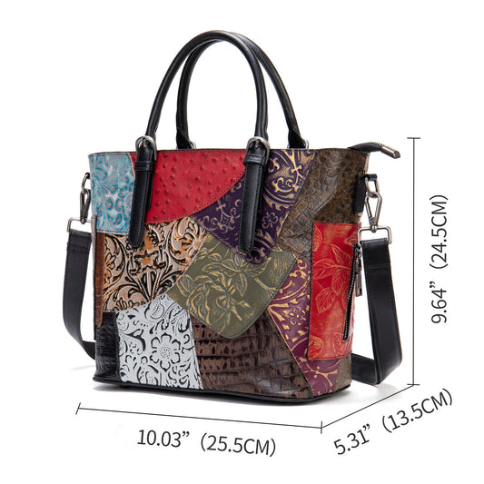 La nuova borsa a tracolla da donna in pelle Bovina First Layer, colore casuale