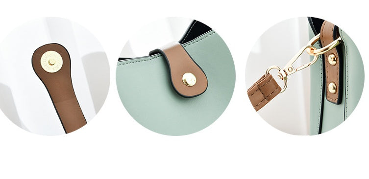 Borsa a secchiello alla moda in stile coreano