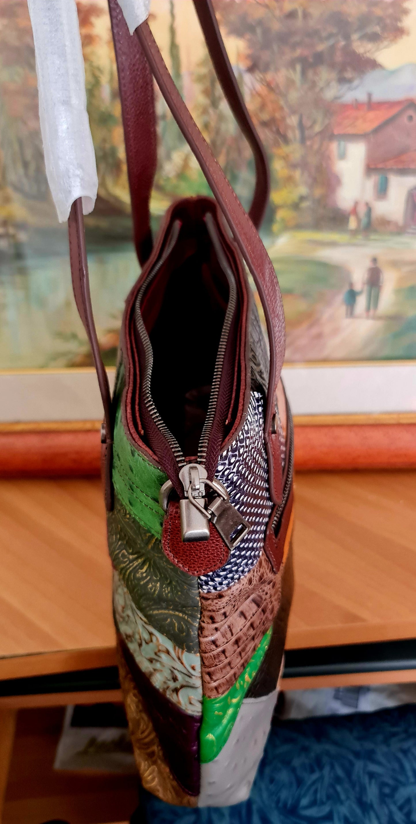 Borsa Vesta pelle bovina 1 strato Alta qualità OFFERTA 30X35X14