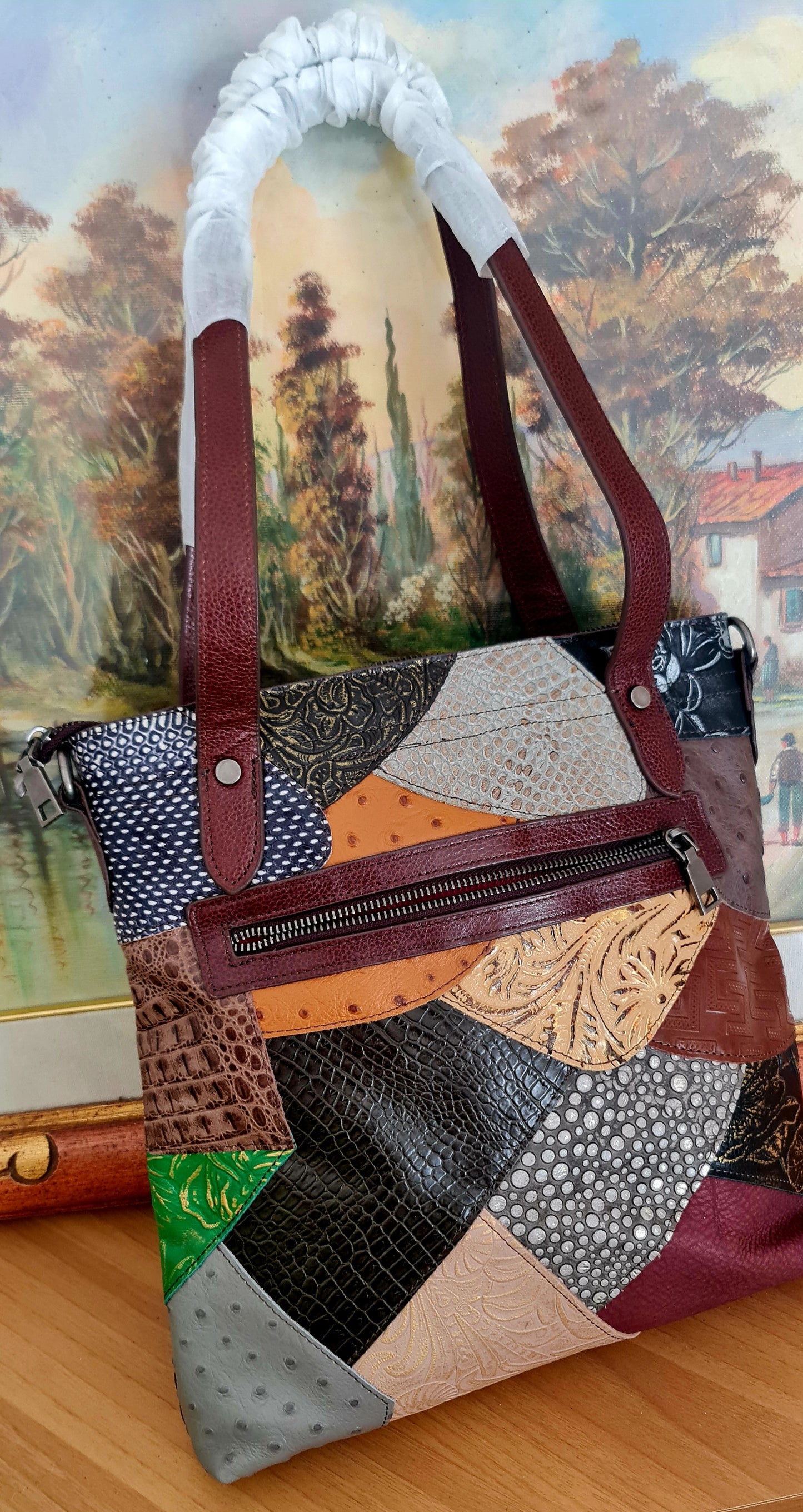 Borsa Vesta pelle bovina 1 strato Alta qualità OFFERTA 30X35X14