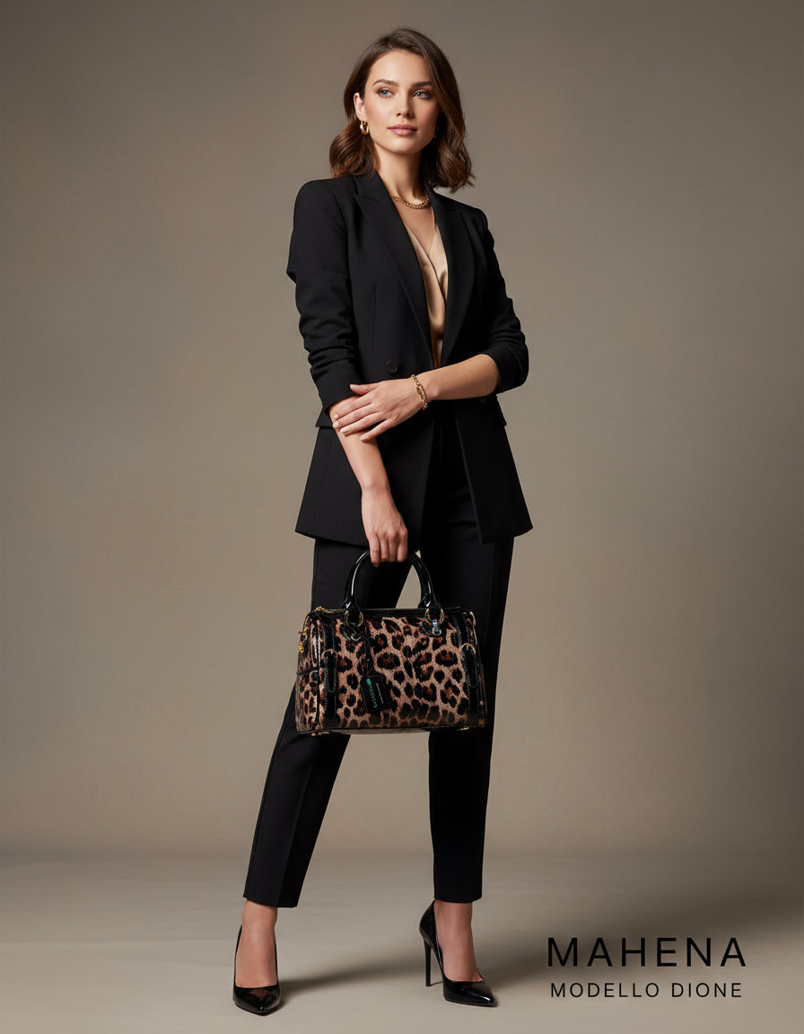 Dione leopard print handbag, trendy model, BEAUTIFUL AND UNIQUE