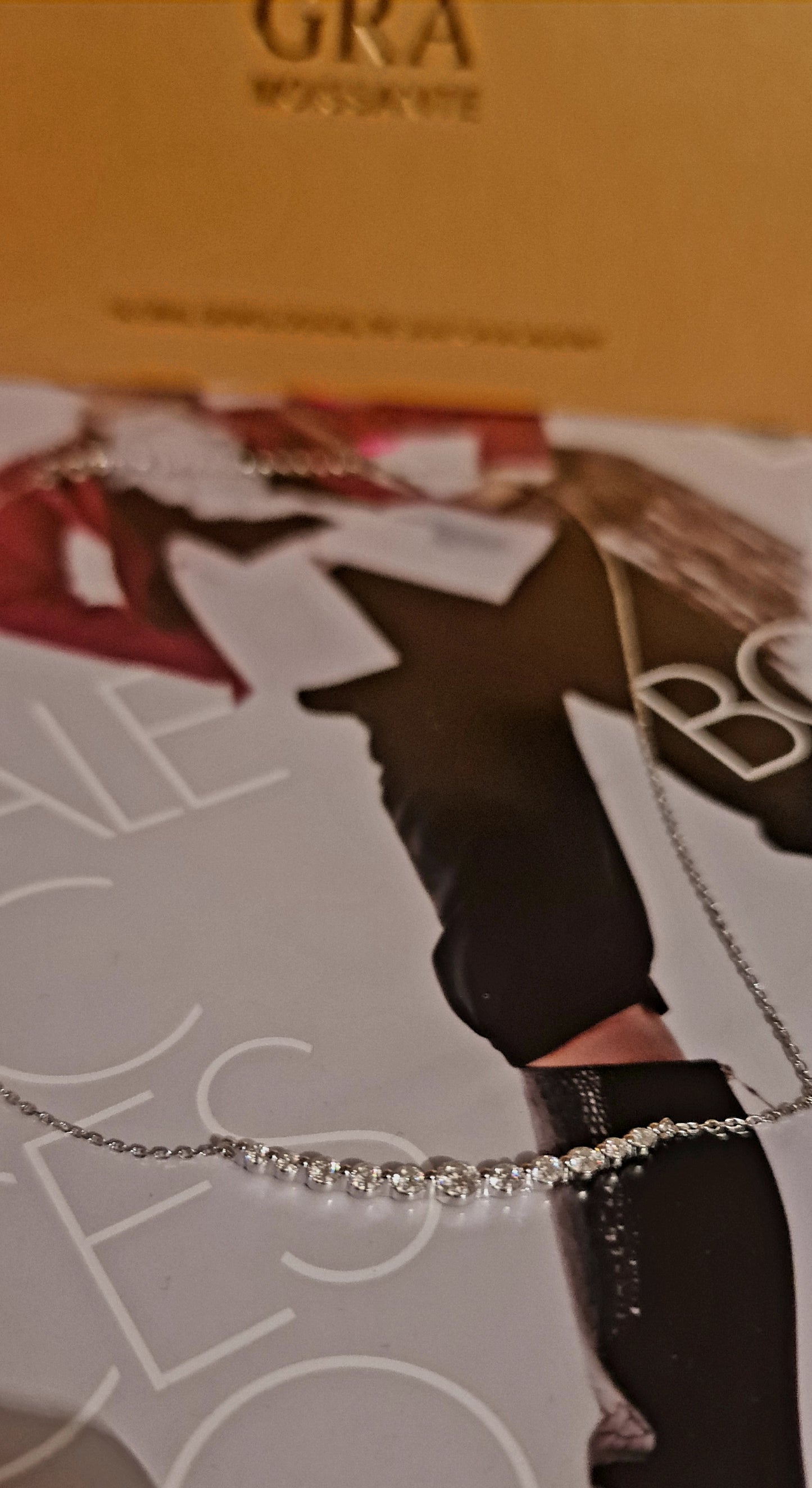 Collana in argento sterling S925 con moissanite, leggera, 1.1 carati, colore D MODELLO MARYAM