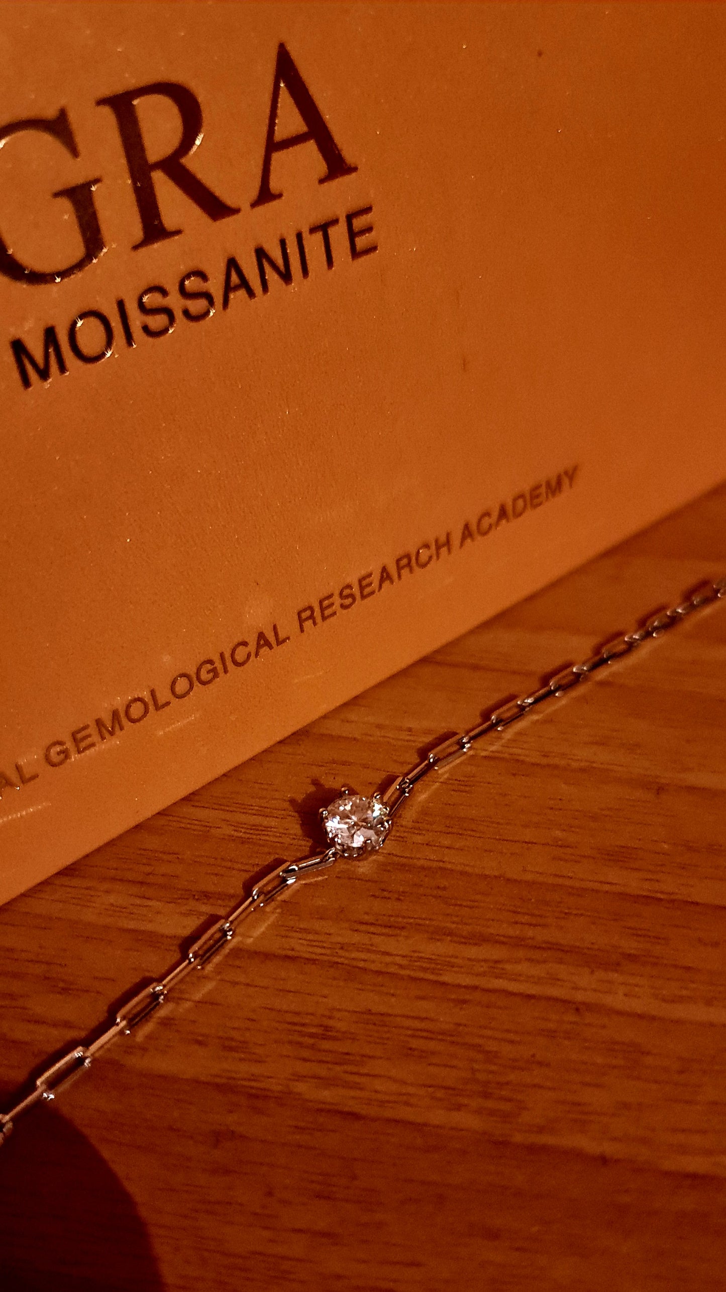 Bracciale da donna in argento Sterling S925 con moissanite da 1 carato e colore D MODELLO JEANNE