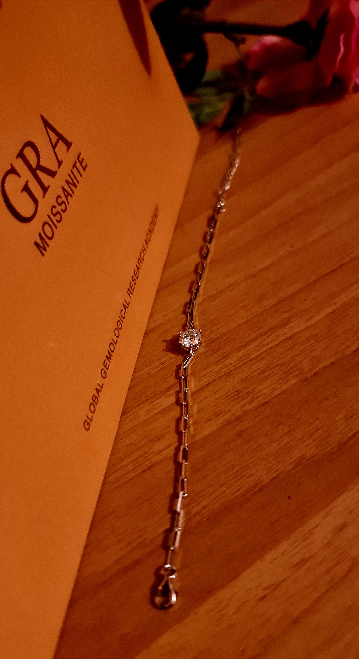 Bracciale da donna in argento Sterling S925 con moissanite da 1 carato e colore D MODELLO JEANNE