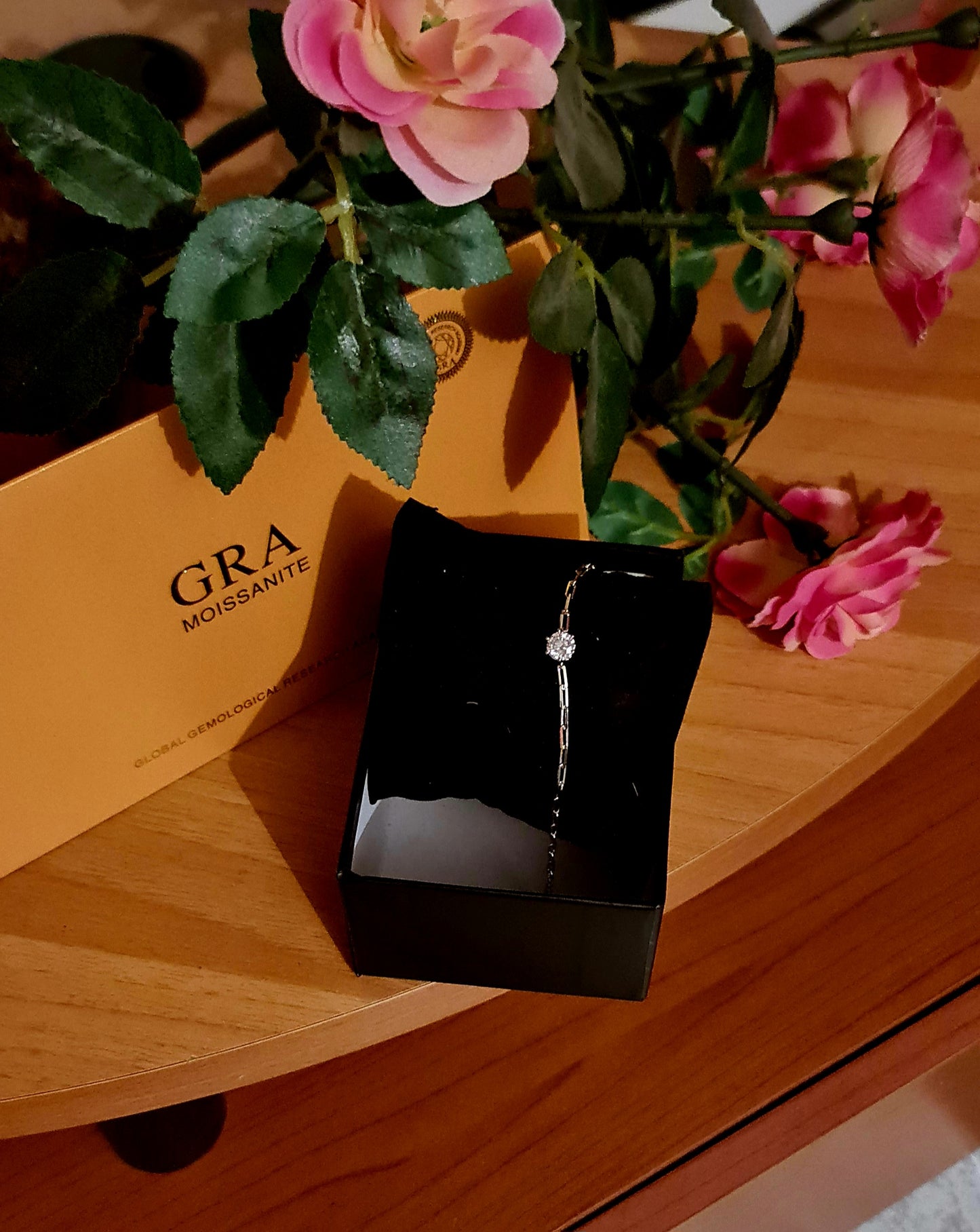 Bracciale da donna in argento Sterling S925 con moissanite da 1 carato e colore D MODELLO JEANNE