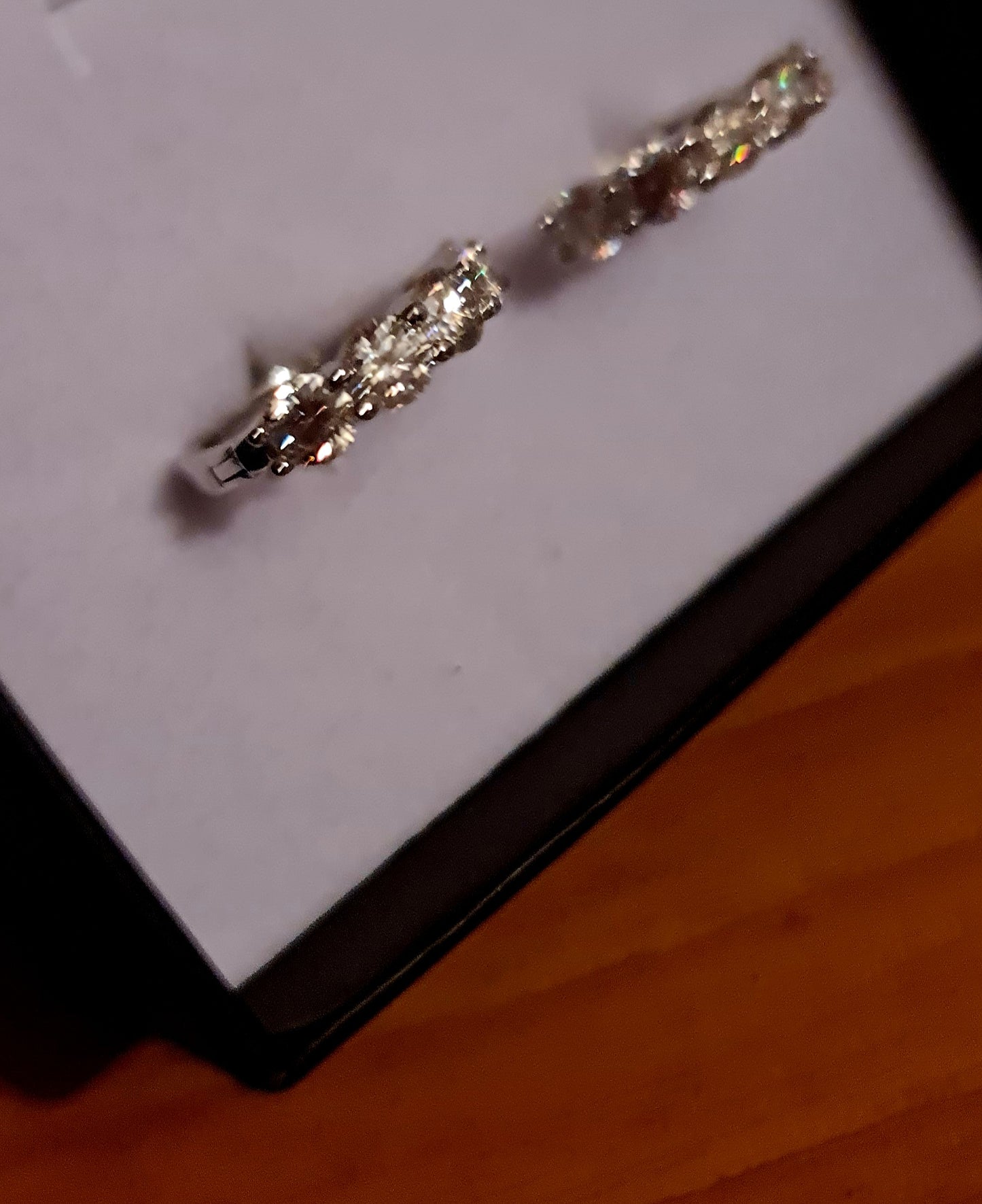 Orecchini da donna in argento sterling con diamante singolo di moissanite 3 carati MODELLO CHARLIE