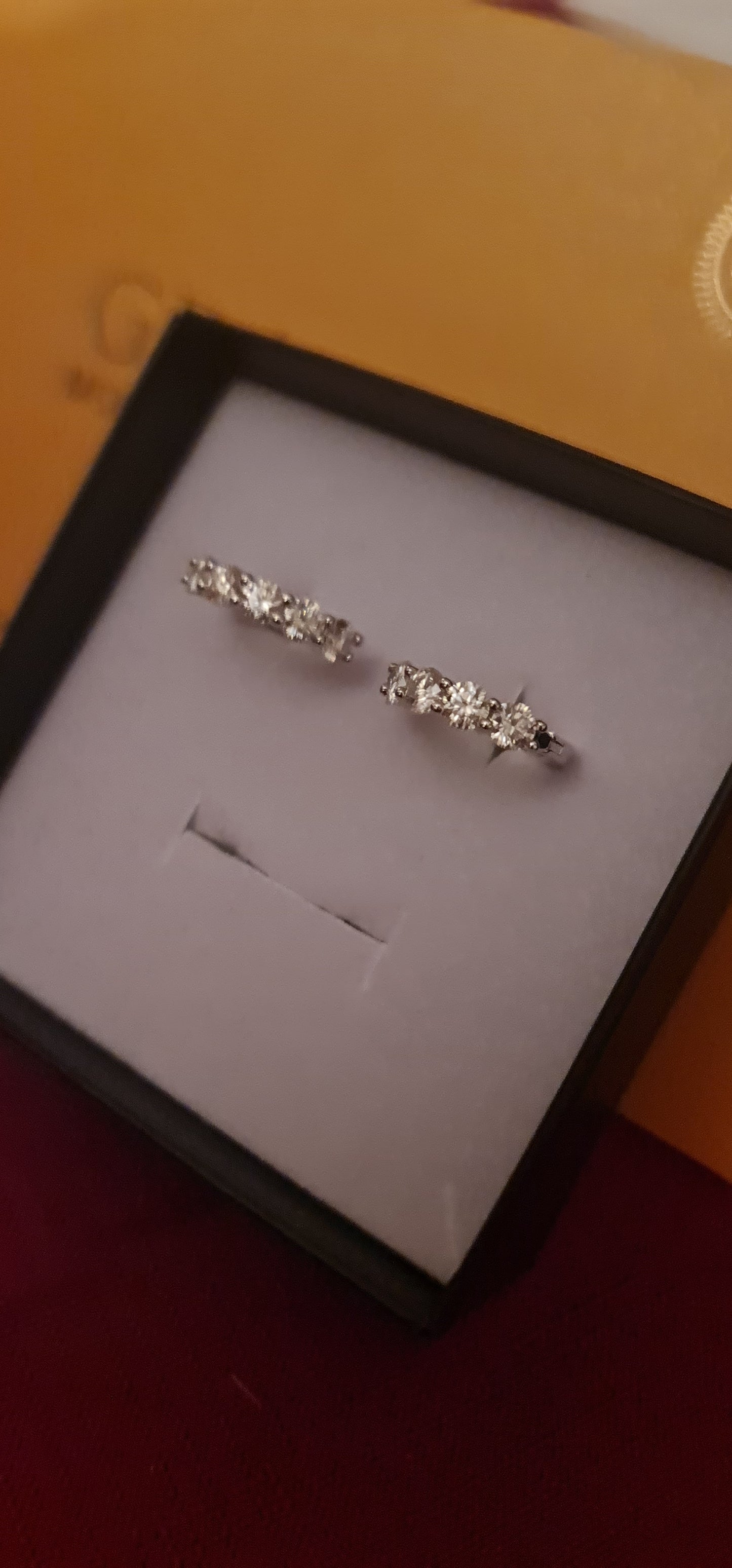 Orecchini da donna in argento sterling con diamante singolo di moissanite 3 carati MODELLO CHARLIE