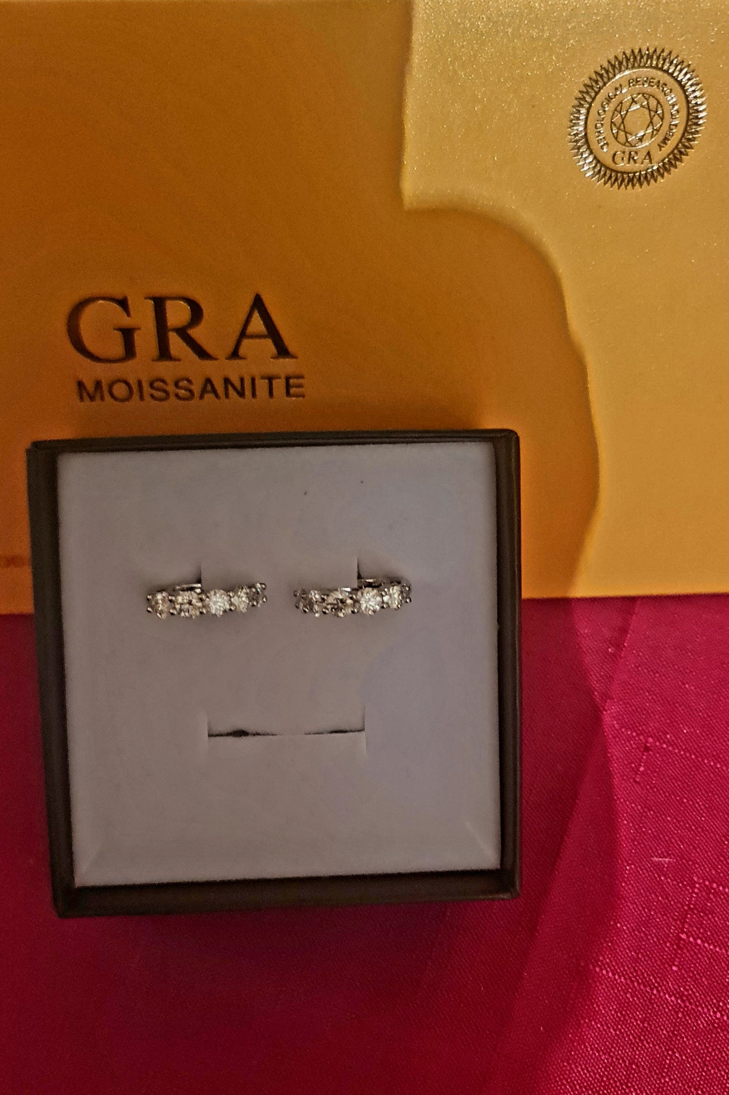 Orecchini da donna in argento sterling con diamante singolo di moissanite 3 carati MODELLO CHARLIE