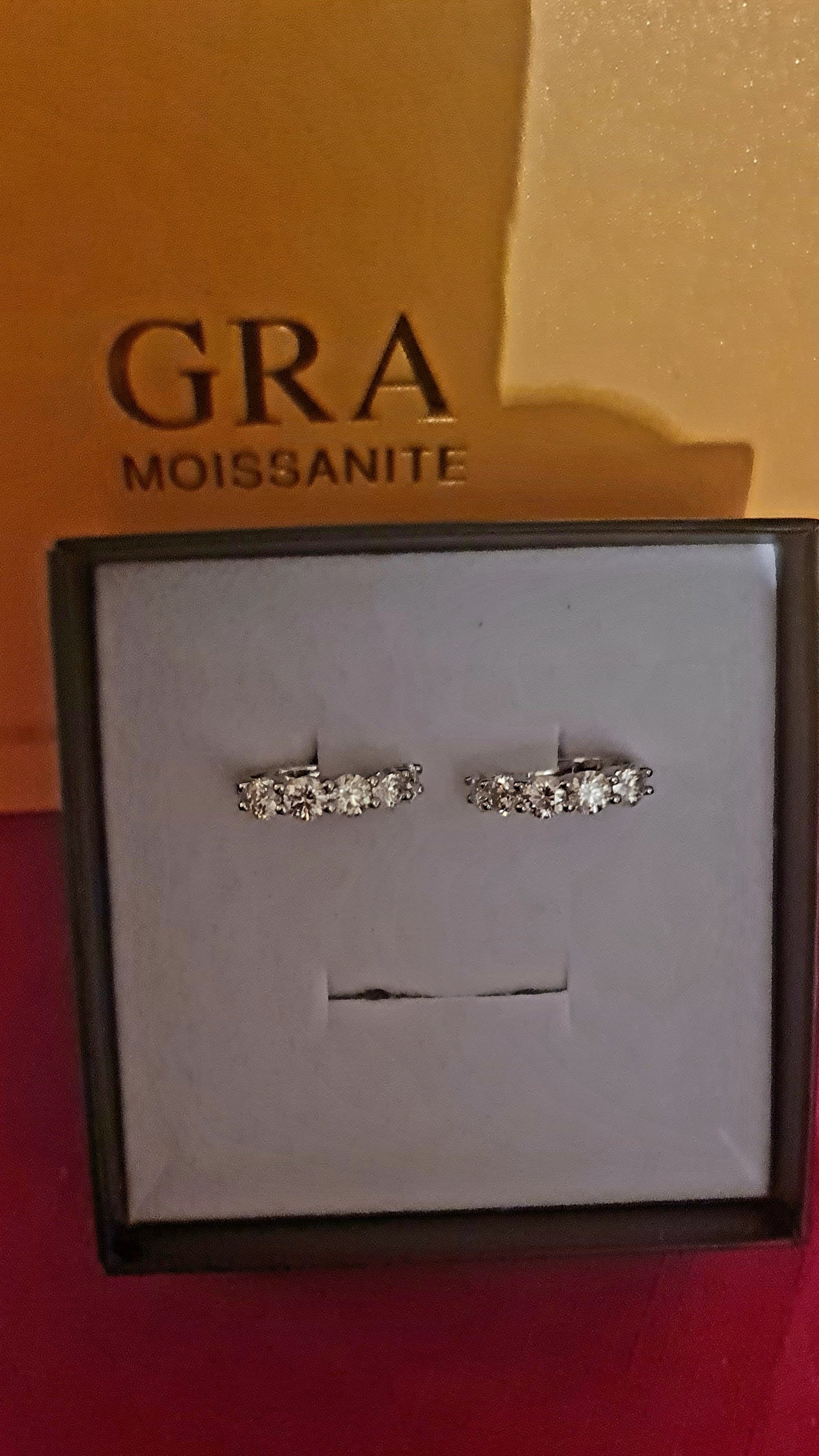 Orecchini da donna in argento sterling con diamante singolo di moissanite 3 carati MODELLO CHARLIE