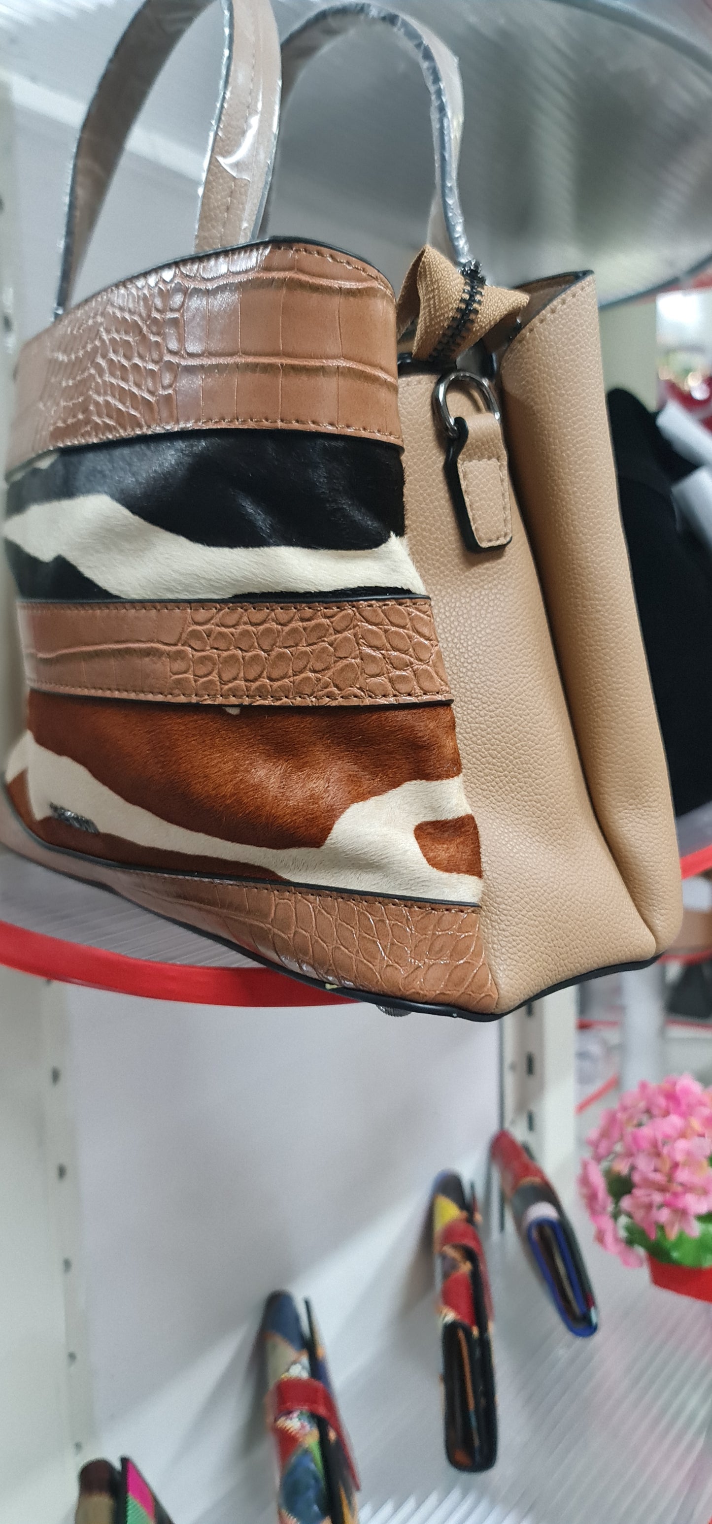 AMANDA etnisk damehåndtaske og skuldertaske