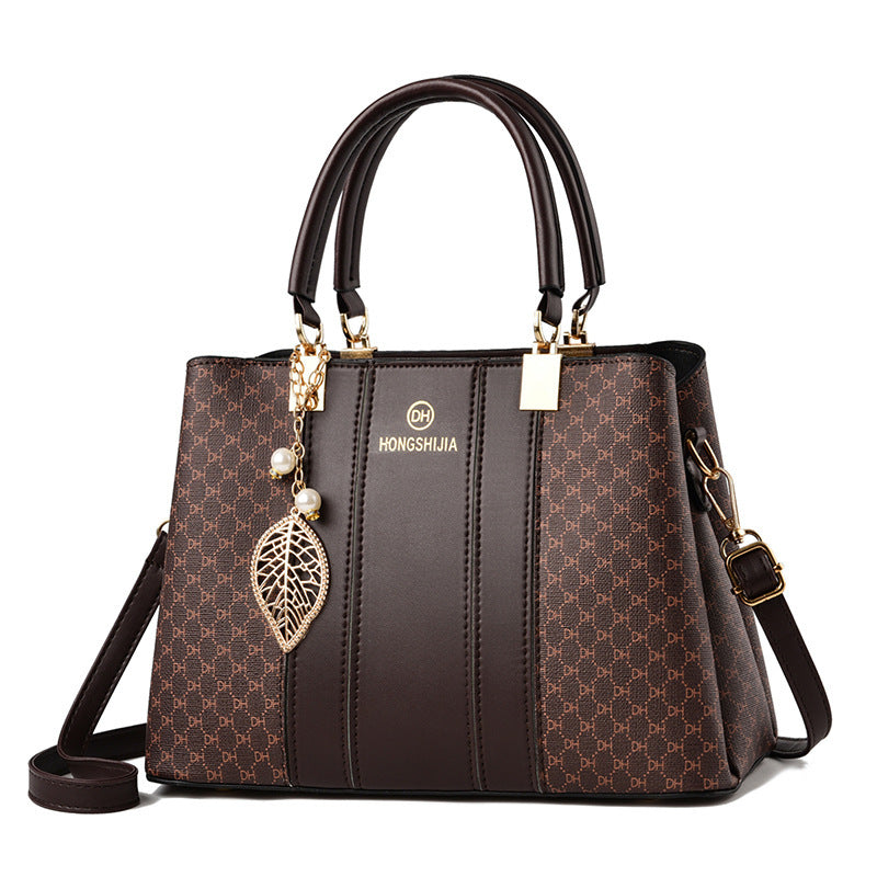 Borsa a tracolla da donna elegante, versatile e di grande capacità, con colori a contrasto serie economica
