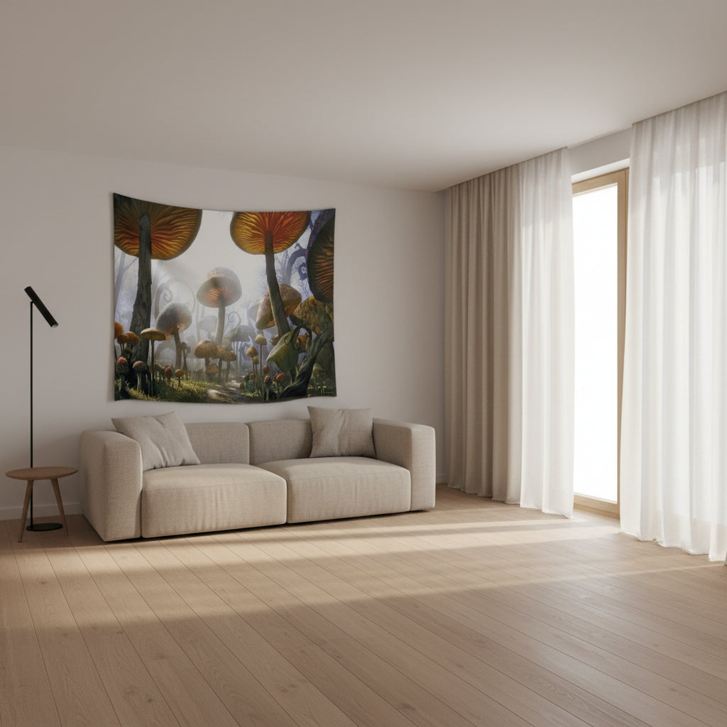 TELA PER ARAZZO MAHENA FUNGO 150x100  OFFERTISSIMA CONSEGNA 10 GIORNI