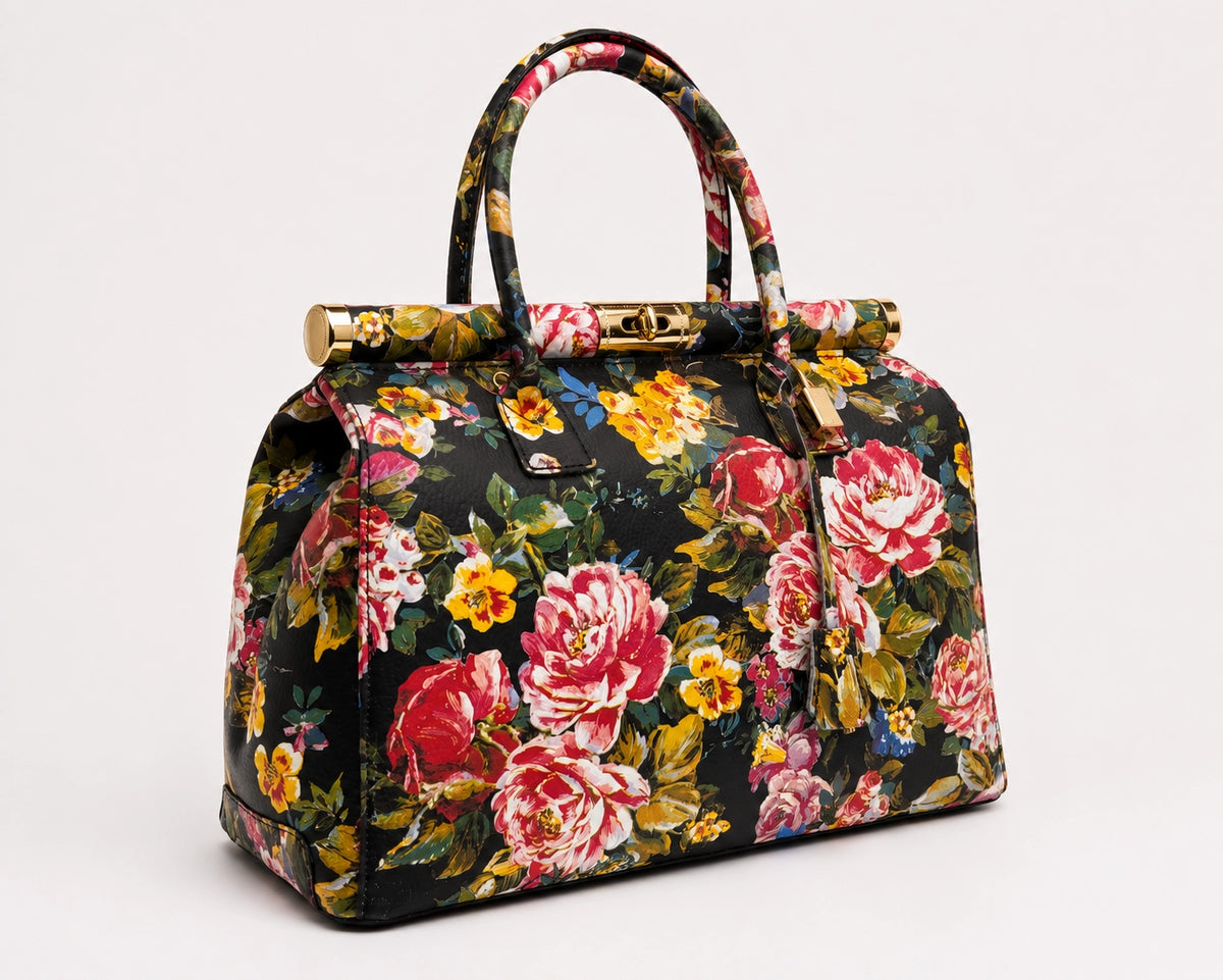 MAHENA Secret Garden – Sculptural Floral Handbag Made in Italy