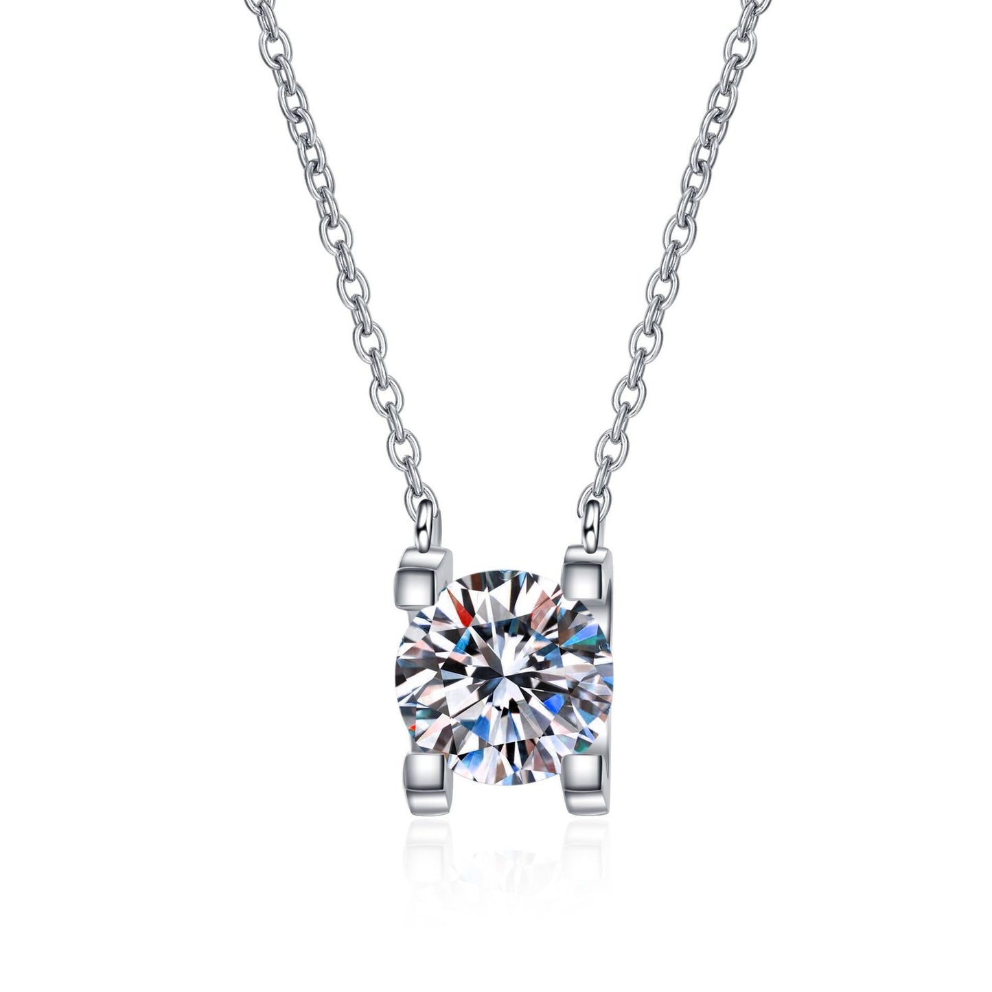 Collana in moissanite in argento sterling S925 RICEVILO IN 15 GIORNI ORDINALO ORA