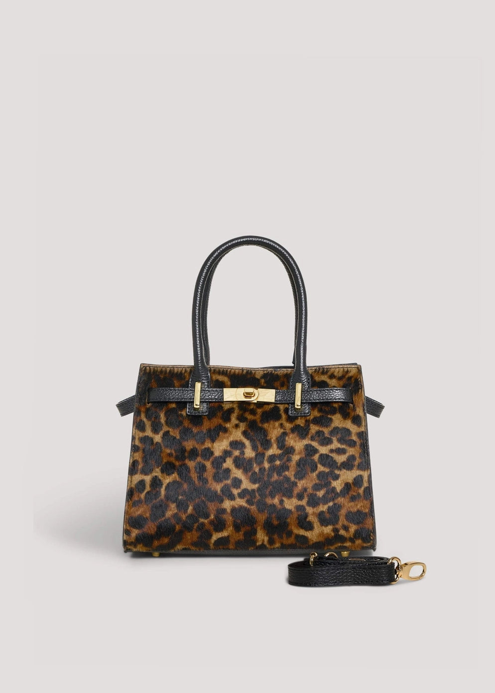 MAHENA "Circe" – Limited Edition Leopard Calf Hair & Togo Leather Handbag