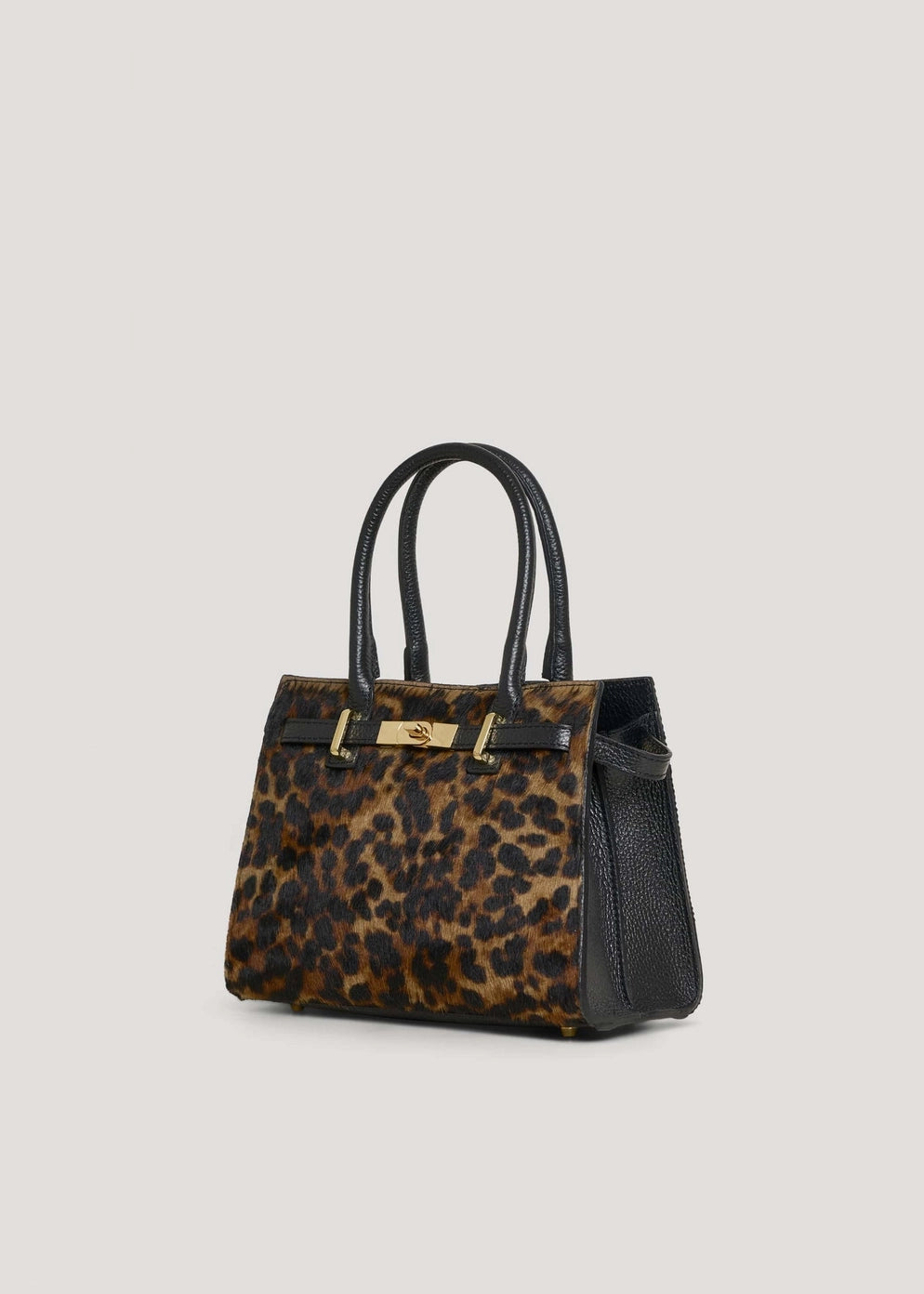MAHENA "Circe" – Limited Edition Leopard Calf Hair & Togo Leather Handbag