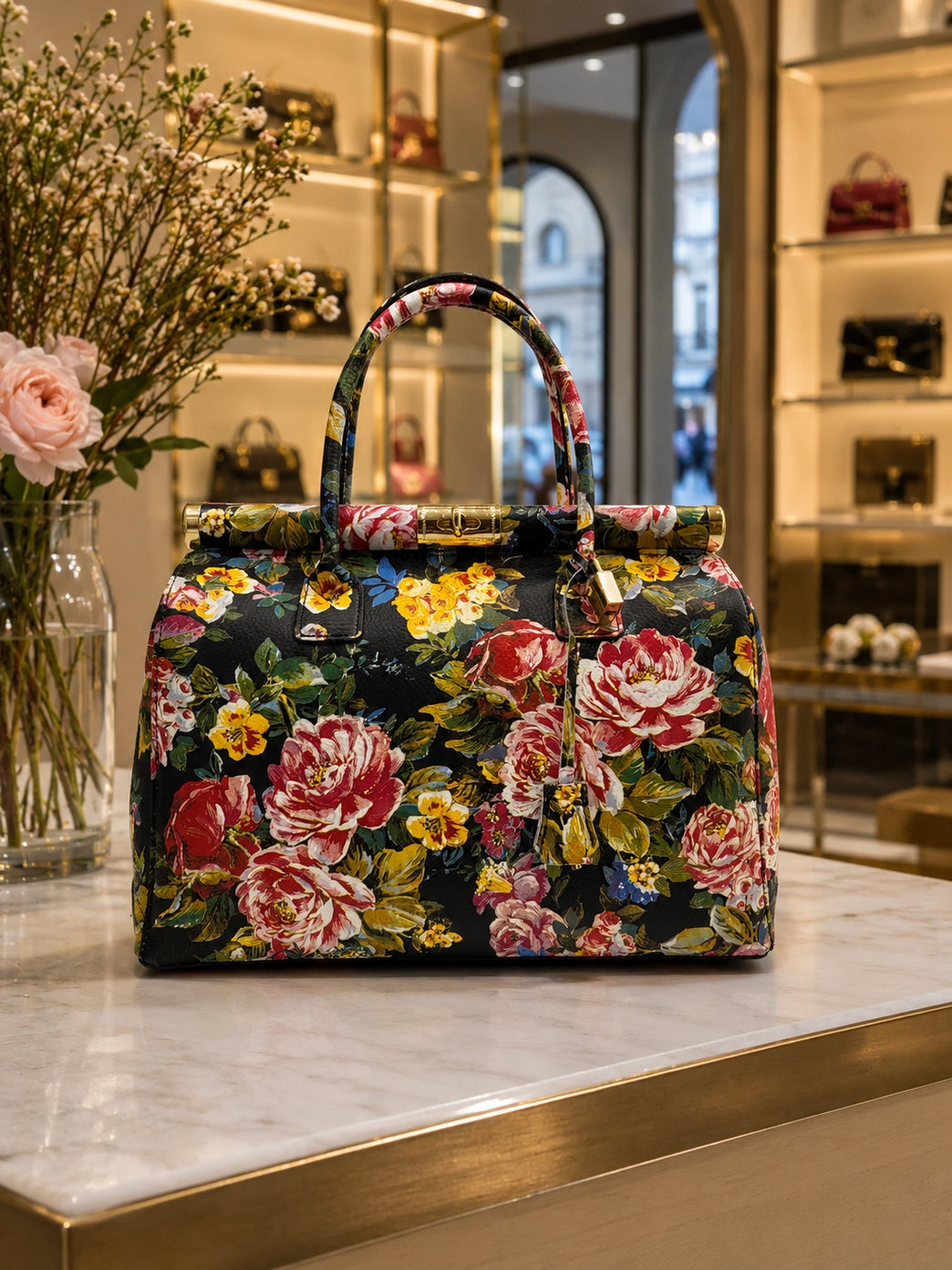 MAHENA Secret Garden – Sculptural Floral Handbag Made in Italy
