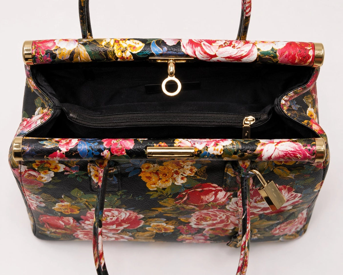 MAHENA Secret Garden – Sculptural Floral Handbag Made in Italy