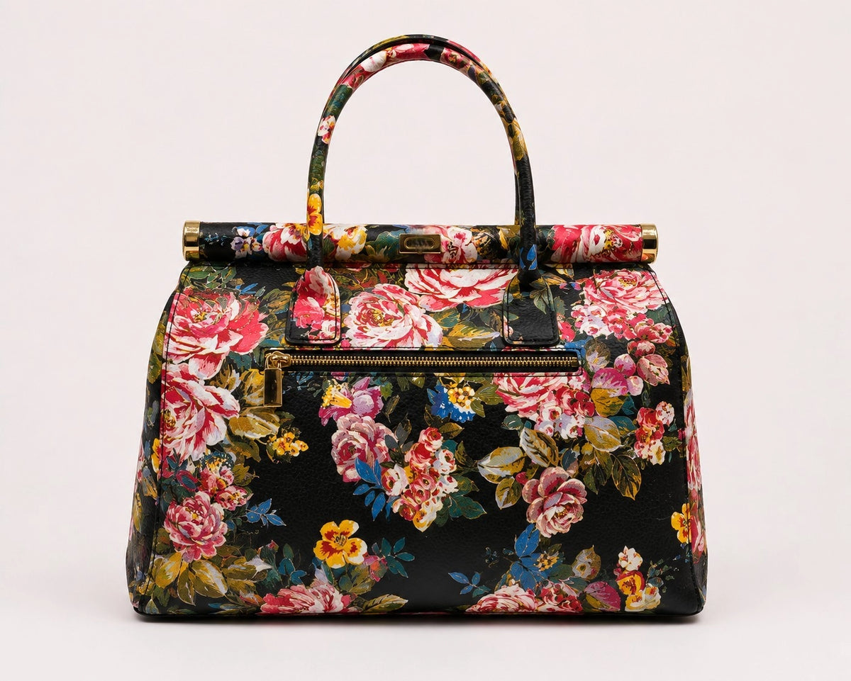 MAHENA Secret Garden – Sculptural Floral Handbag Made in Italy