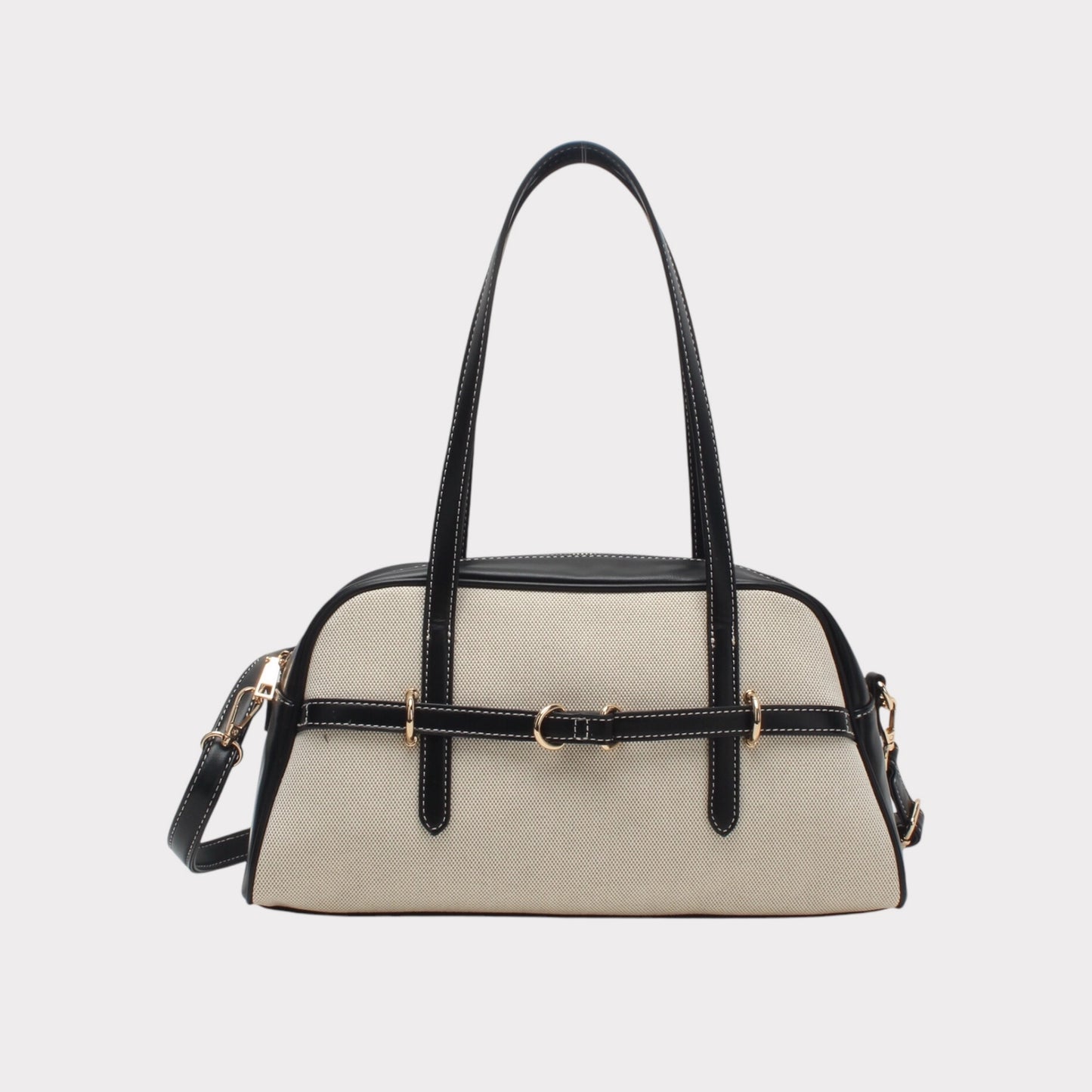 Borsa a tracolla lunga con fibbia decorativa dorata MODELLO CHOCO