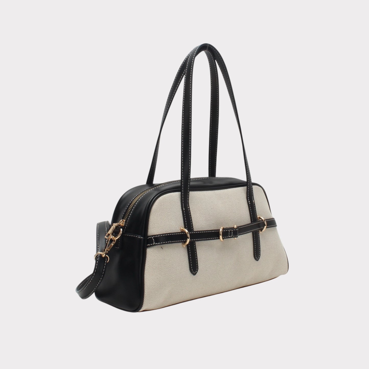 Borsa a tracolla lunga con fibbia decorativa dorata MODELLO CHOCO