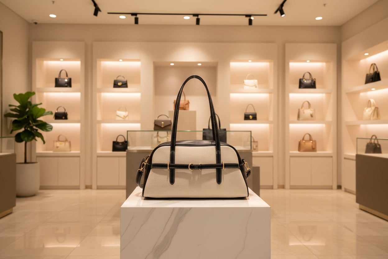 Borsa a tracolla lunga con fibbia decorativa dorata MODELLO CHOCO