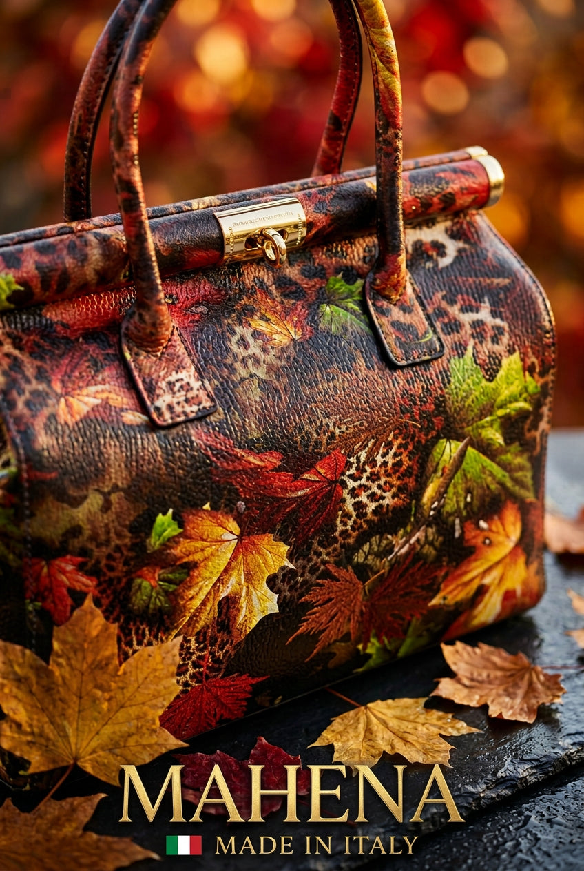 MAHENA "Incanto" - Borsa a Mano in Pelle Italiana EDIZIONE LIMITATA