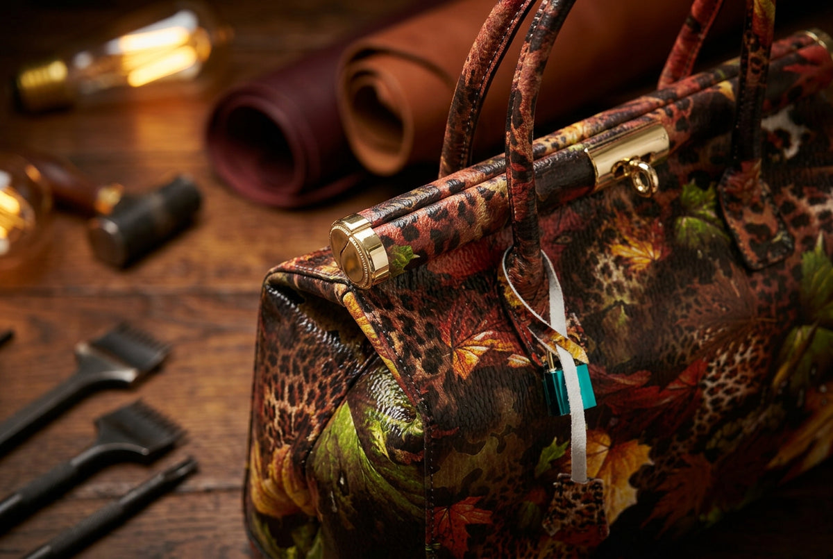 MAHENA "Incanto" - Borsa a Mano in Pelle Italiana EDIZIONE LIMITATA