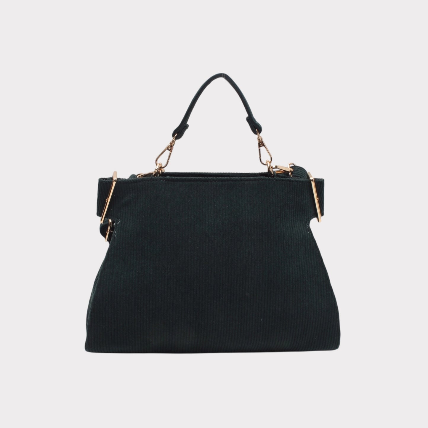 Borsa a tracolla con manico, chiusura a zip ed effetto a coste.MODELLO LOVELACE NERA O BORDEAUX