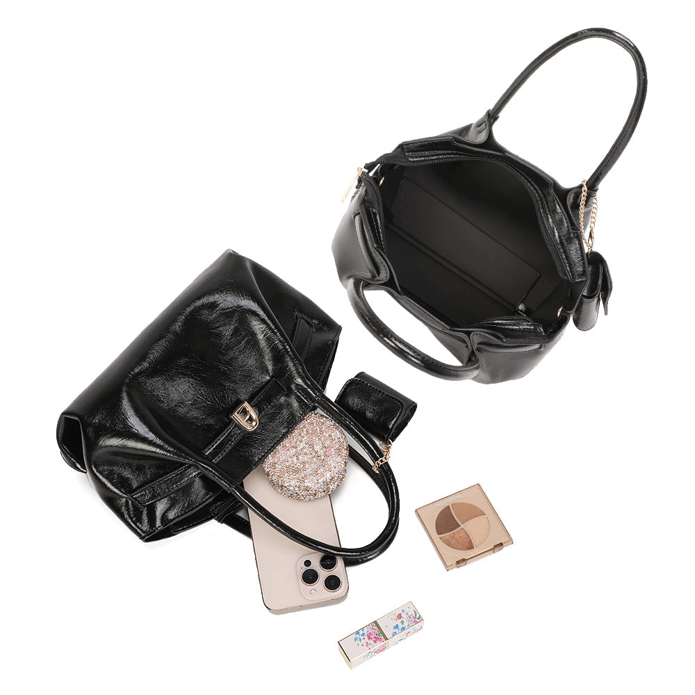 Borsa Donna modello eiffel finitura lucida disegno francese