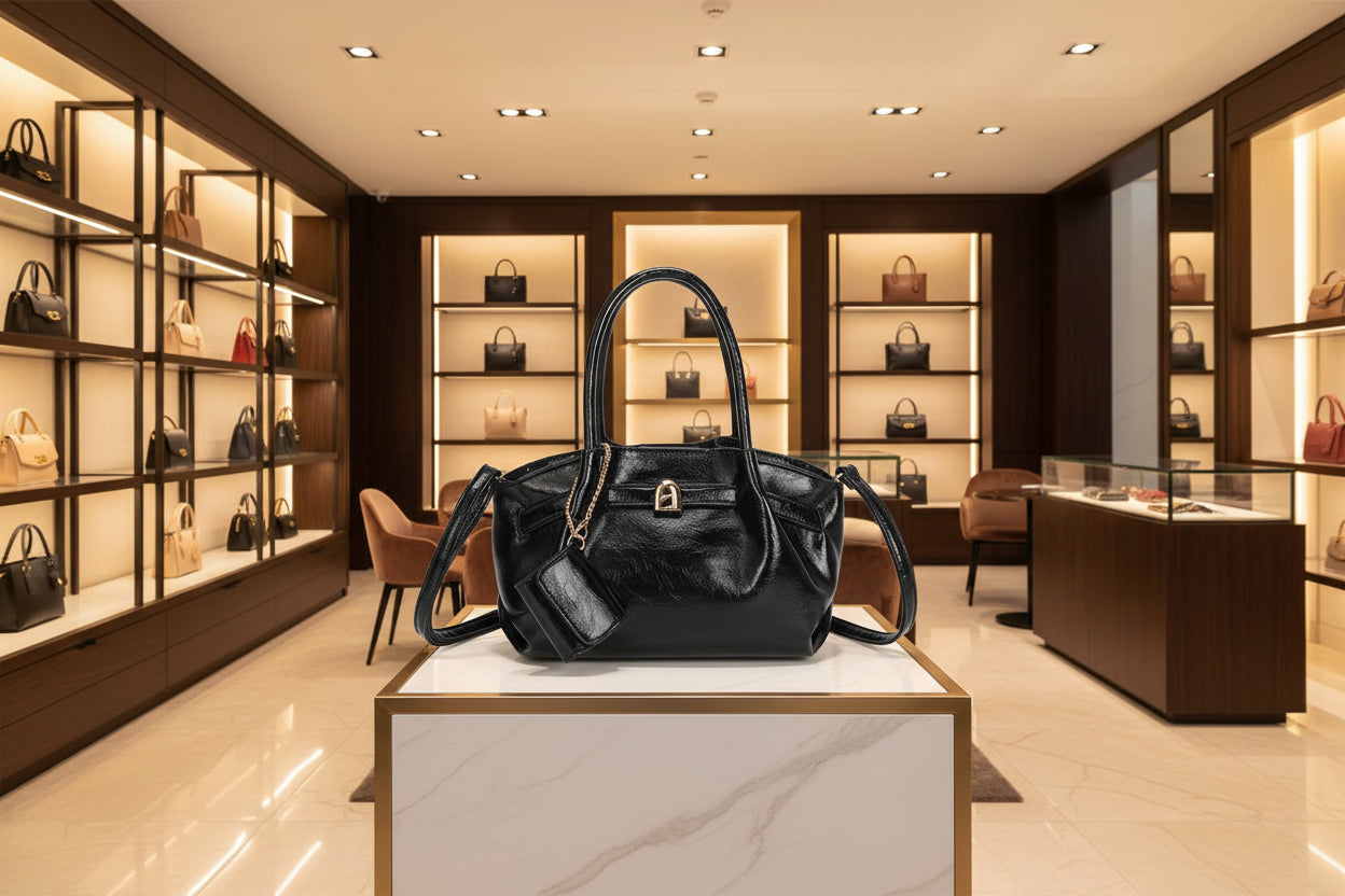 Borsa Donna modello eiffel finitura lucida disegno francese