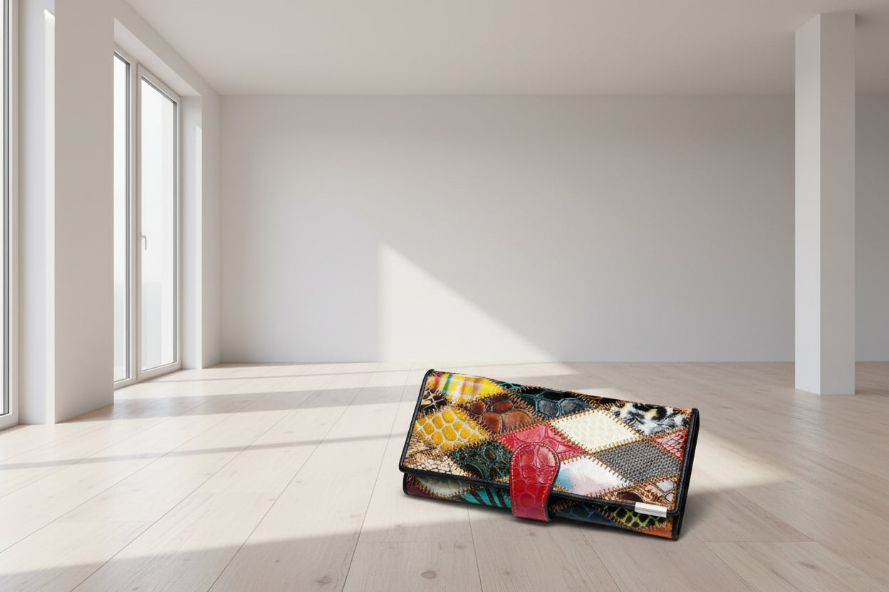 Exclusieve gelimiteerde editie leren damesportemonnee met veel opbergruimte