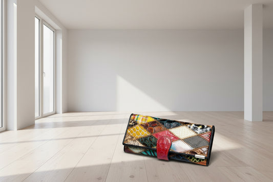 Portafoglio in pelle da donna di grande capacità ESCLUSIVO EDIZIONE LIMITATA