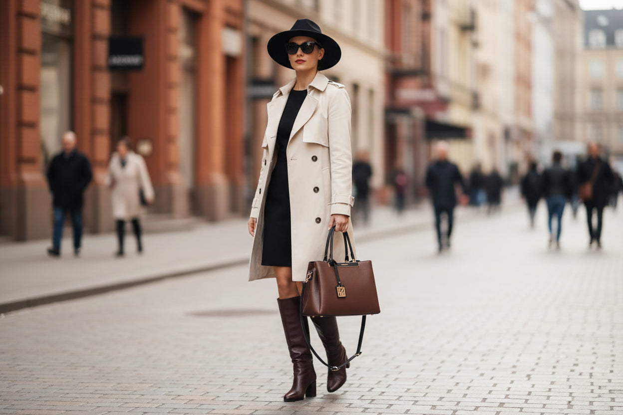 Borsa modello road disegno francese