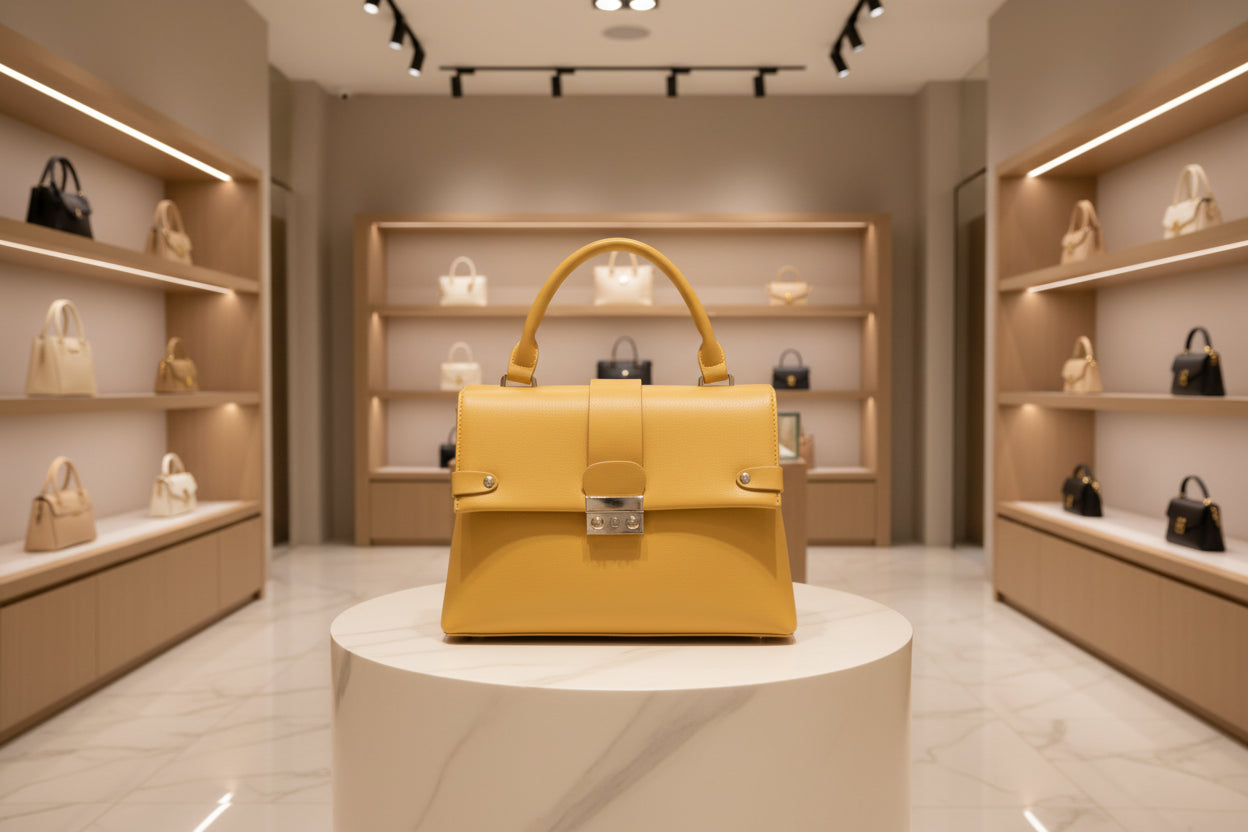 BORSA DONNA RIVABELLA SENAPE CON TRACOLLA