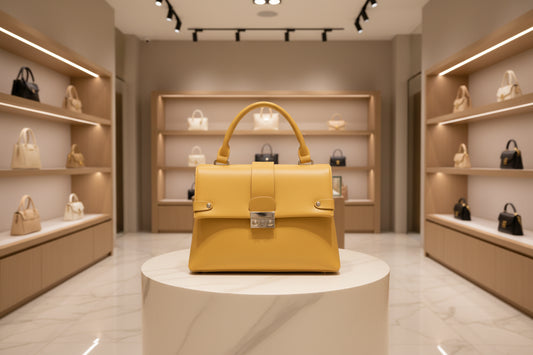 BORSA DONNA RIVABELLA SENAPE CON TRACOLLA