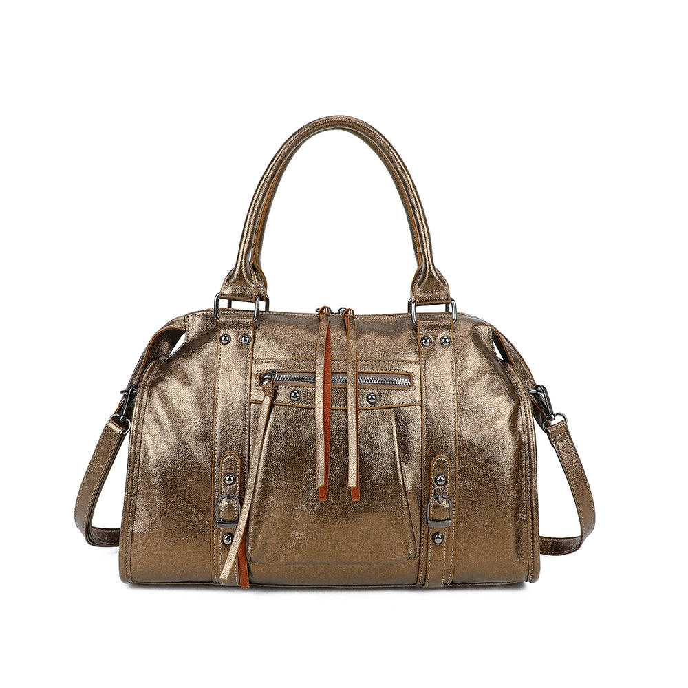 Borsa Skylab disegno francese finitura metallizzata