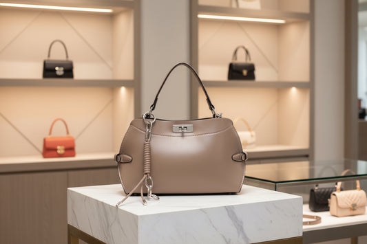 Borsa a tracolla, con polsino e chuchu, chiusura a girello MODELLO TORTORA