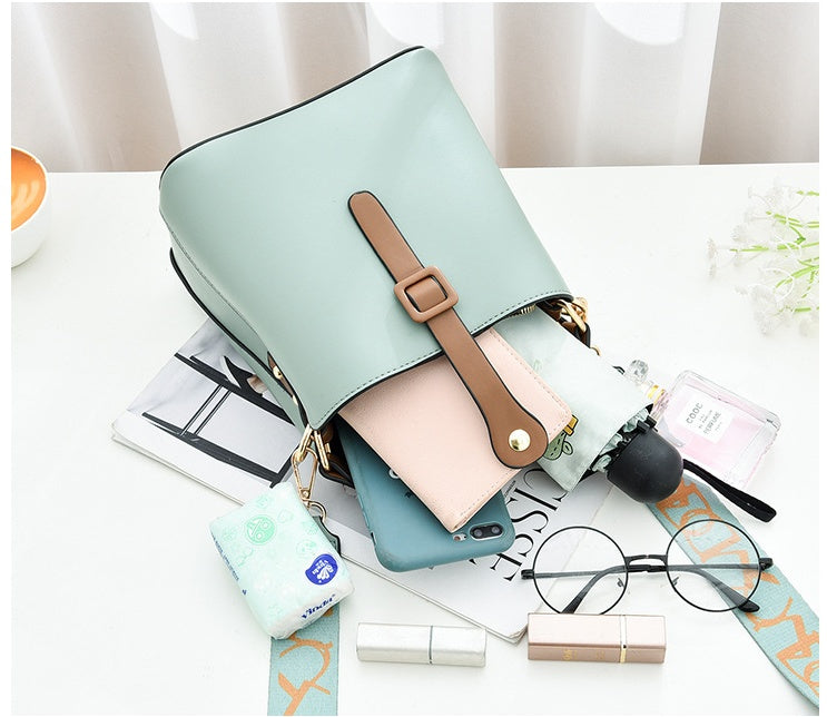 Borsa a secchiello alla moda in stile coreano