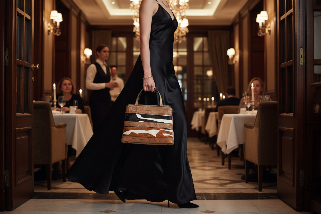 AMANDA etnisk damehåndtaske og skuldertaske