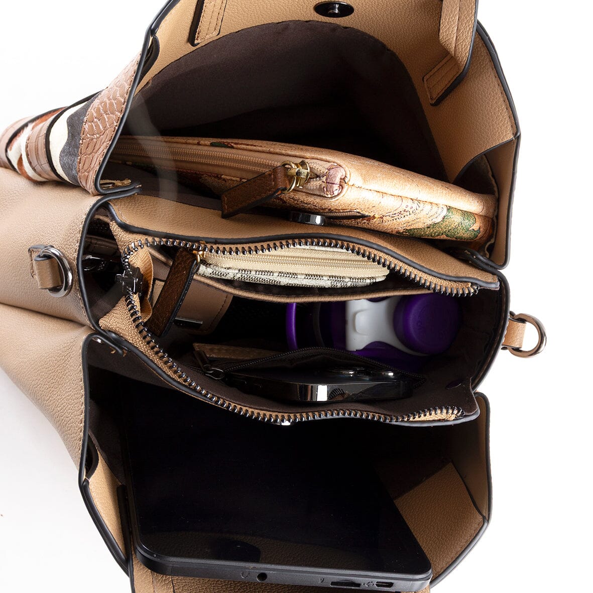 AMANDA etnisk damehåndtaske og skuldertaske