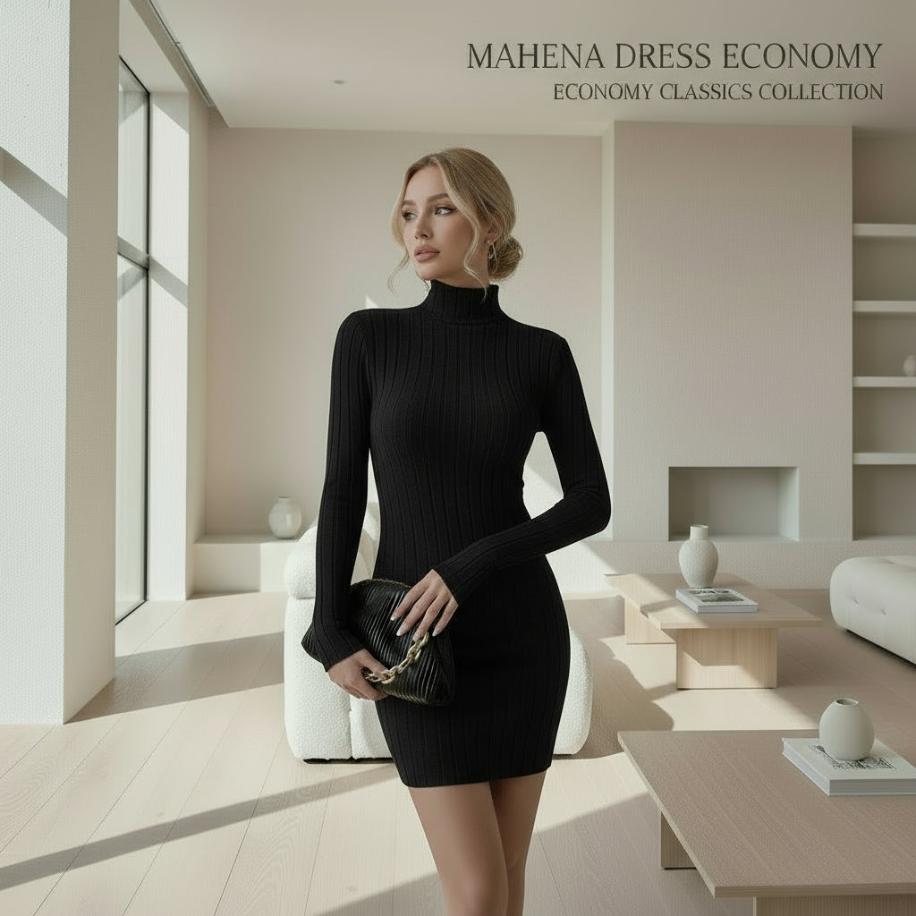 Abito casual slim-fit in tinta unita per donna SERIE ECONOMICA CONSEGNA 9/12 GIORNI