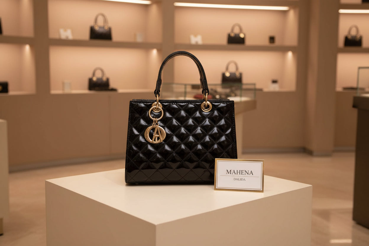 borsa Dalida Lucida piccole dimensioni disegno francese